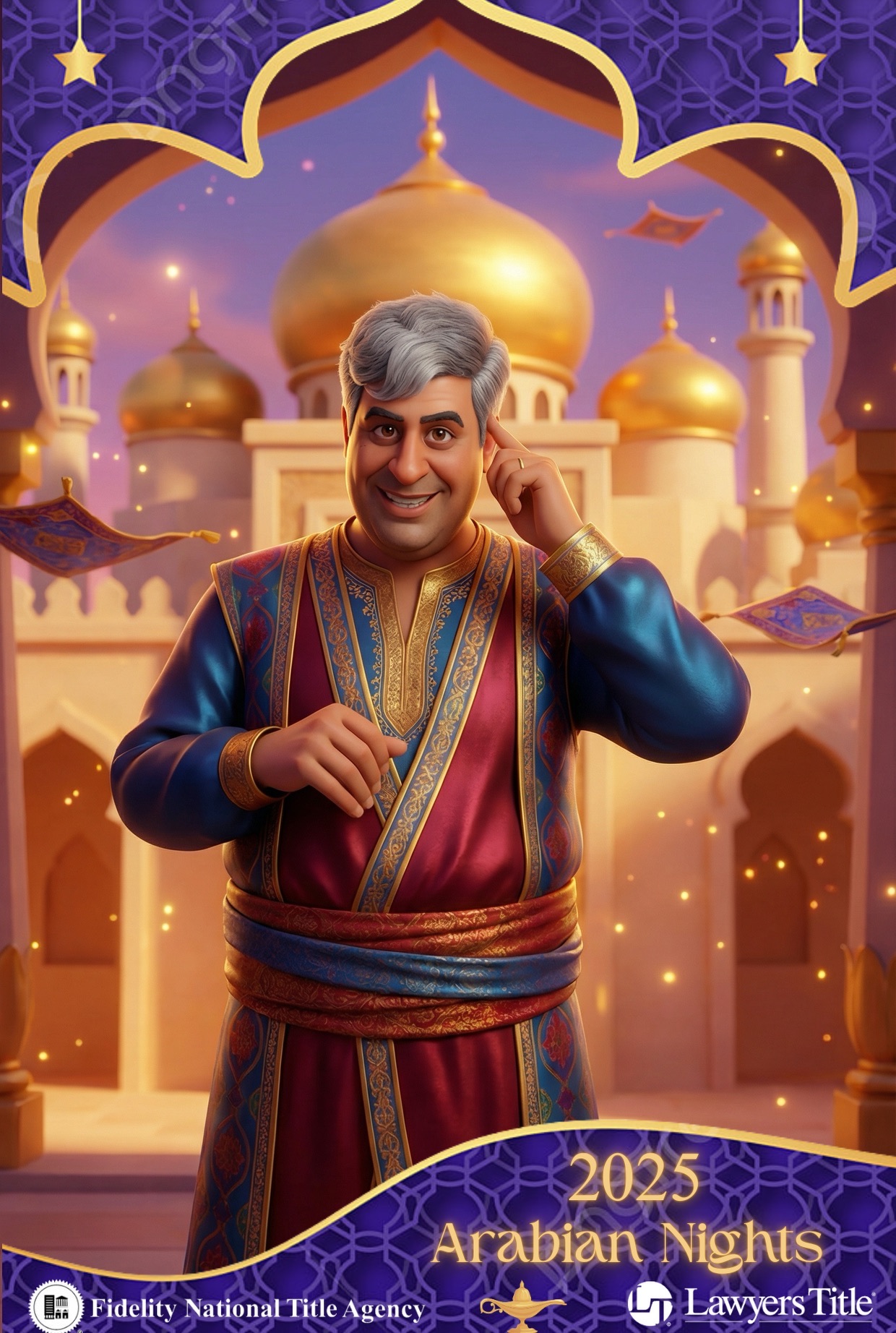 AI Live Lens branded output — Arabian Nights corporate activation